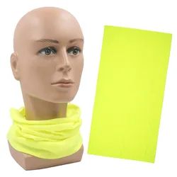 Versatile Outdoor Bandana: Solid Color Fashion Headwrap and Windproof Face Mask (DC023 neon yellow)