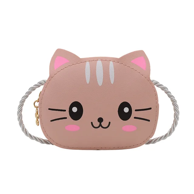 Mini Children Bag Anime Figures Purple Pink Cute Silicone Bags Coin Purse Shoulder Bag Cartoon Kawaii Fashion Toys For Kids Gift B