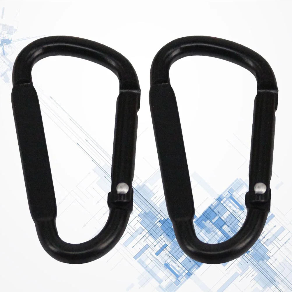 

2 PCS Multifunctional Carabiners Portable Climbing Buckle Outdoor Sports Mountaineering Aluminum Alloy Spring