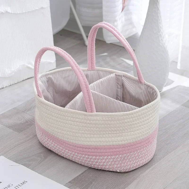 

Woven Rope Home Storage Children Sundries Organization Cotton And Baskets Basket Baby Organizer