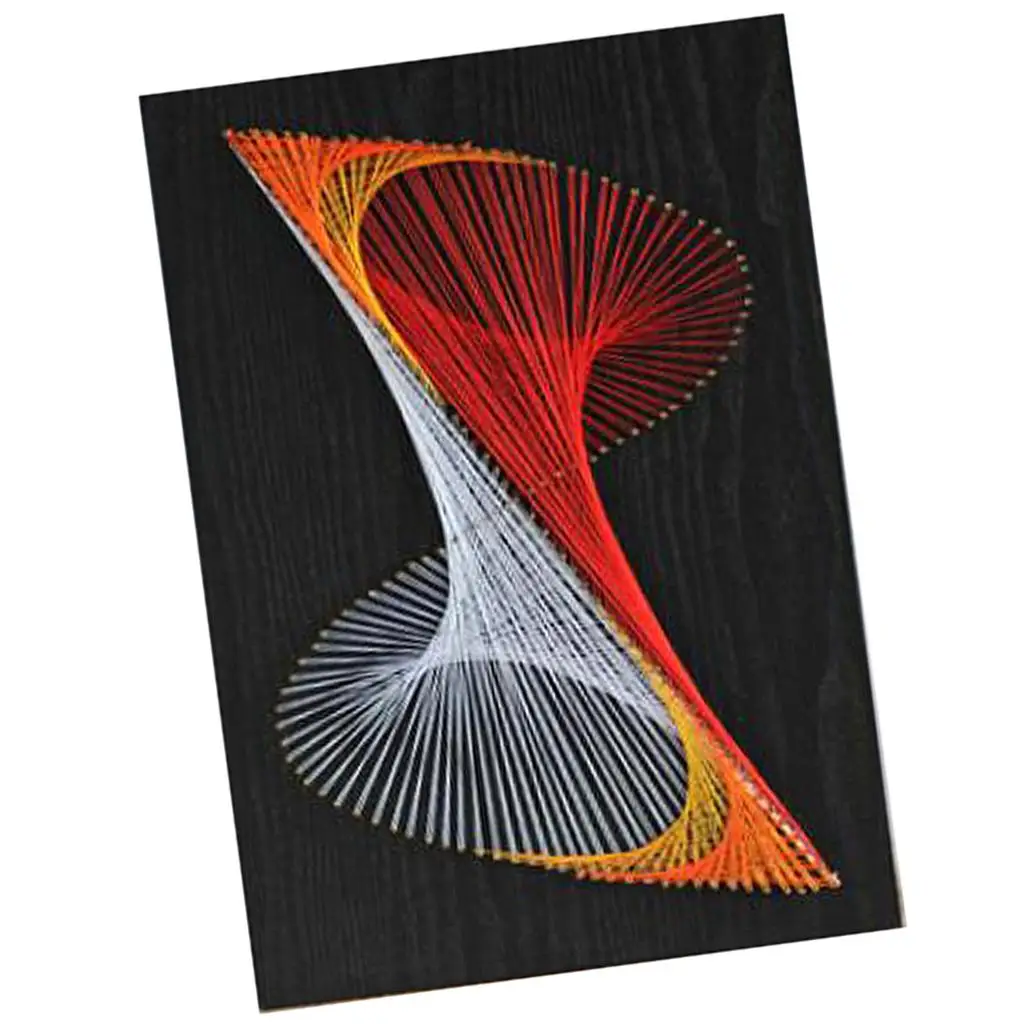 Creative Craft Supplies Geometric String Art Crafts DIY Winding Nail Painting Kit Handmade Material Package for Adult Crafts