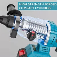 18V 4 Functions Electric Cordless Rotary Hammer Drill Rechargeable Hammer 27mm Impact Drilll For 18V Makita Battery 2