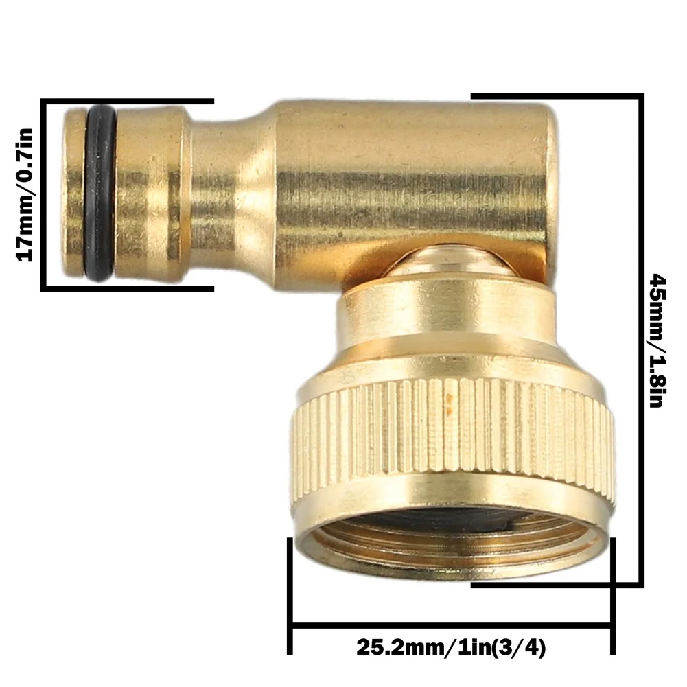 

Convenient Brass 5PCS Hose Reel Swivel Elbow Quick Connector 3/4in BSP Female Threaded Tap Connector Perfect for Hosereels