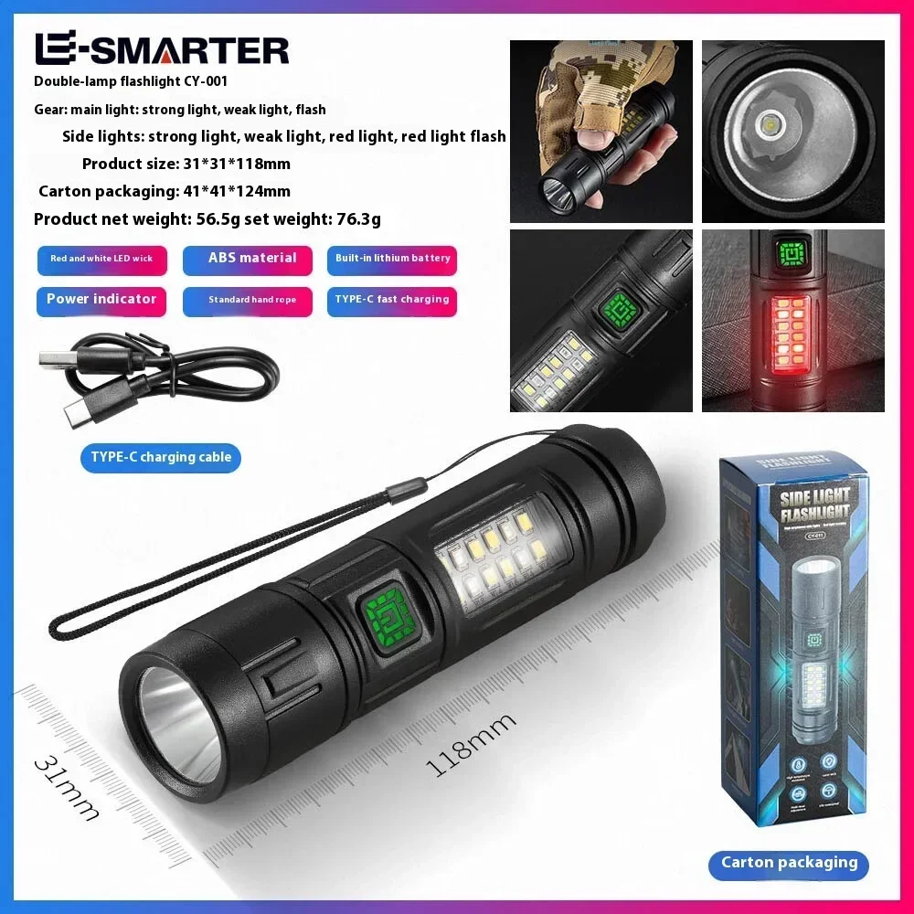 High-Power Rechargeable LED Flashlight