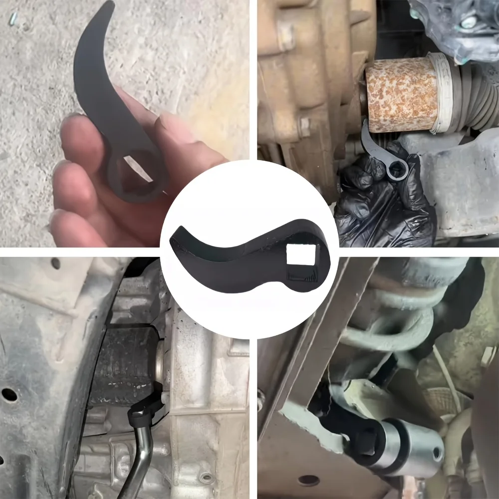 1pc Adjustable Bull Horn Pry Bar Adapter, Metal Half Shaft Drive Shaft Removal Tool, Compatible,Universal Fit Mechanic Hand Tool