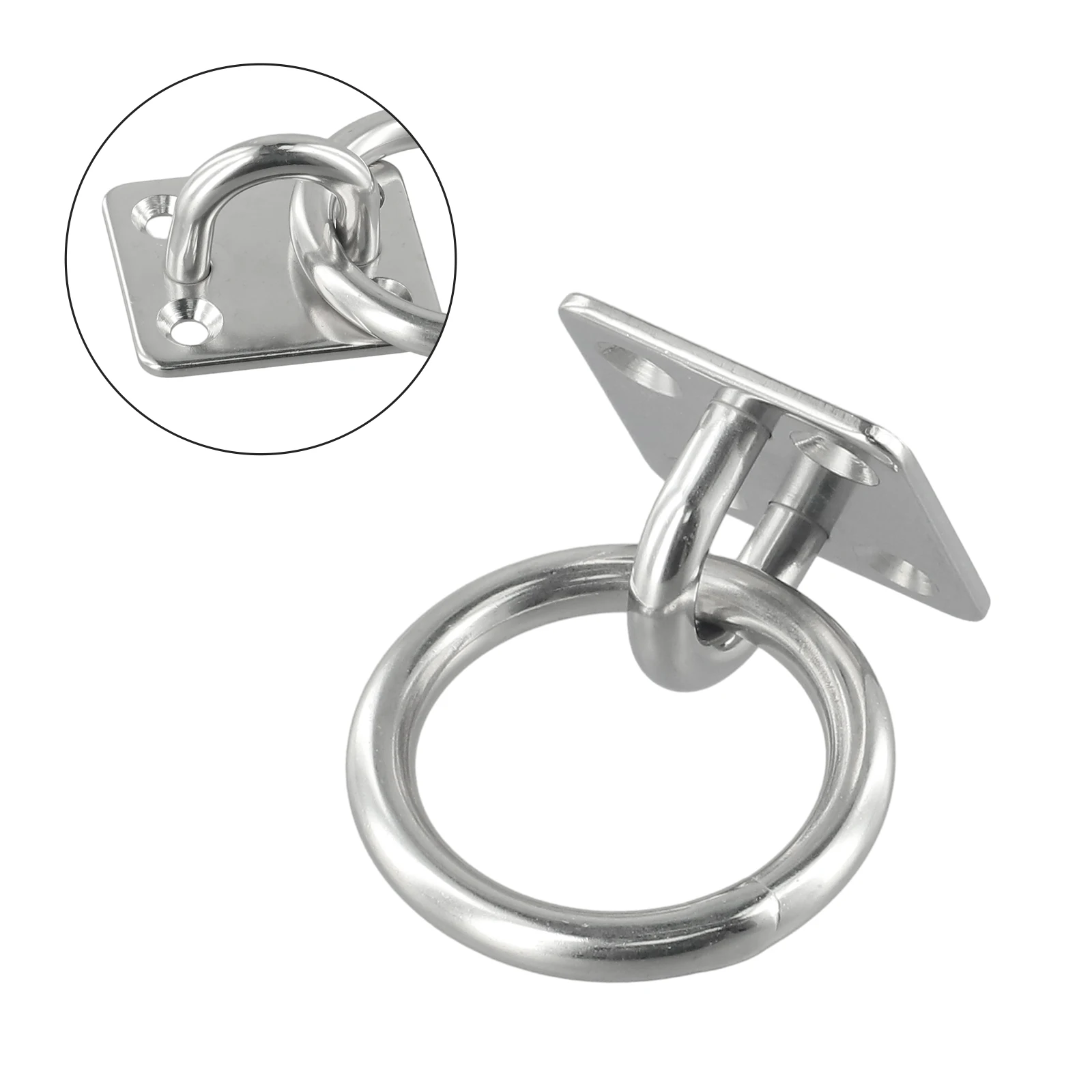 Brand New Eye Plate Marine Square Stable Stainless Steel Universal With Ring 1 Pcs Yacht 6mm Accessories Cabin