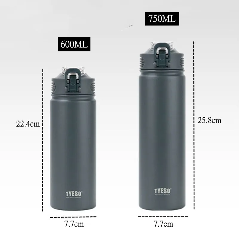 Large Capacity Double Stainless Steel Thermos Mug With Straw Portable Vacuum Flasks Creative Thermal Bottle Tumbler Thermocup