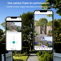 Caméras solaires V380 Pro 4G, protection intelligente de la maison, détection de mouvement, surveillance IP sans fil, caméra de surveillance alimentée par énergie solaire 4