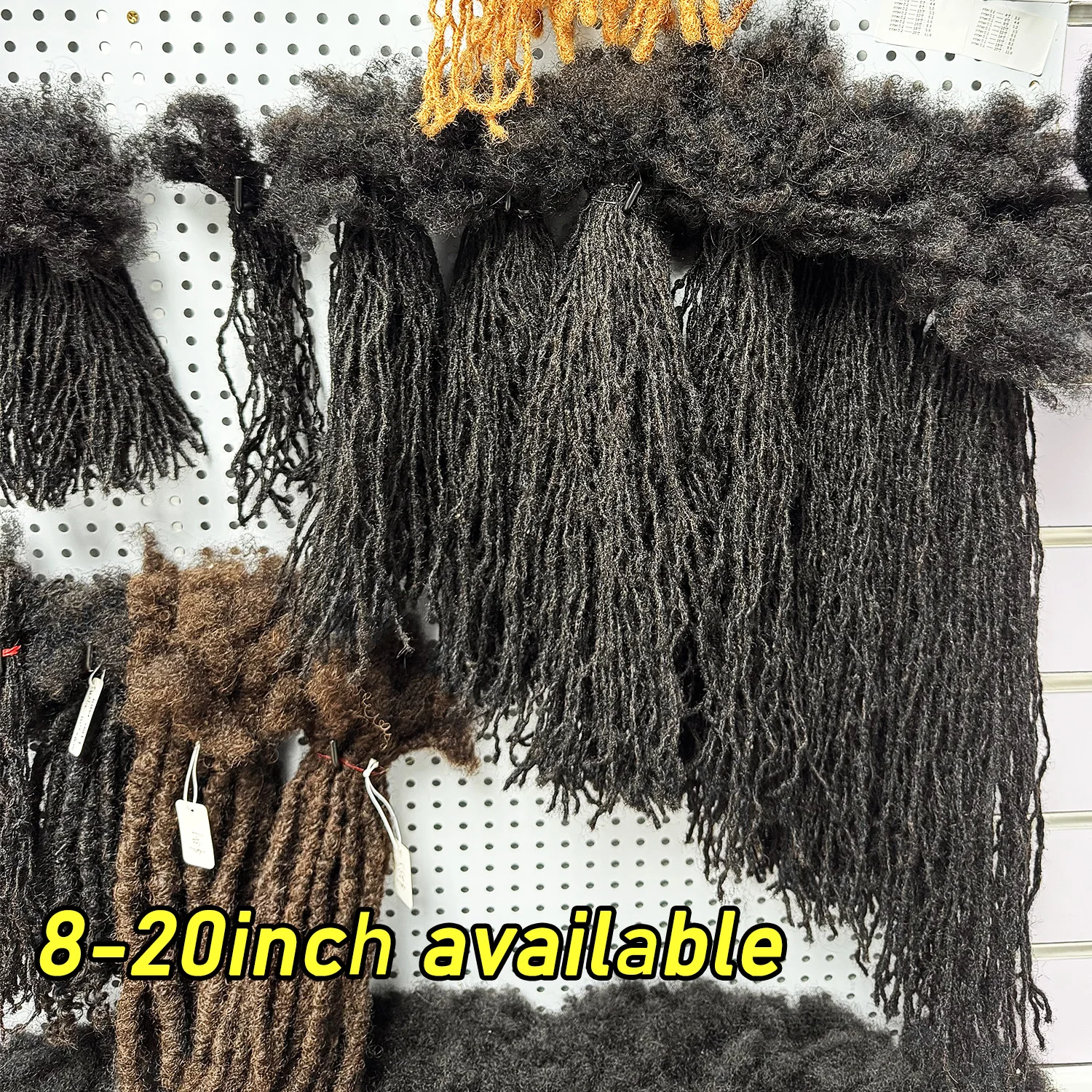 0.1cm-0.2cm Width Sister Locs Extensions Human Hair Curly Tips Permanent Micro Locs Extensions Natural Looking Soft Dreadlocks 2