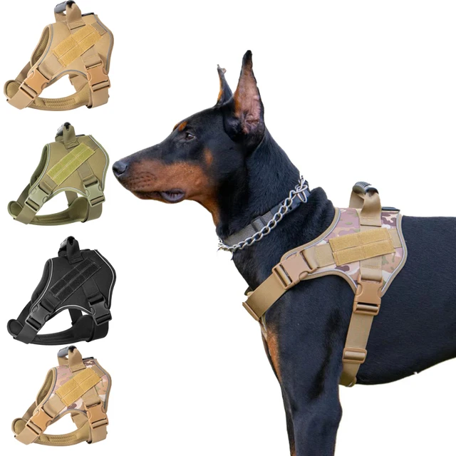 Tactical Dog Harness Pet Doberman Pinscher Pet Training Vest Dog Harness for Small Medium Large Dogs Explosion Proof Tactical Dog Harness Pet Doberman Pinscher Pet Training Vest Dog Harness for Small Medium Large Dogs Explosion Proof