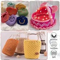 400g/Pc Thick Knitting Yarn T Shirt Yarn Elastic Fabric Cloth for Hand DIY Bag Blanket Cushion Crocheting Projects 6