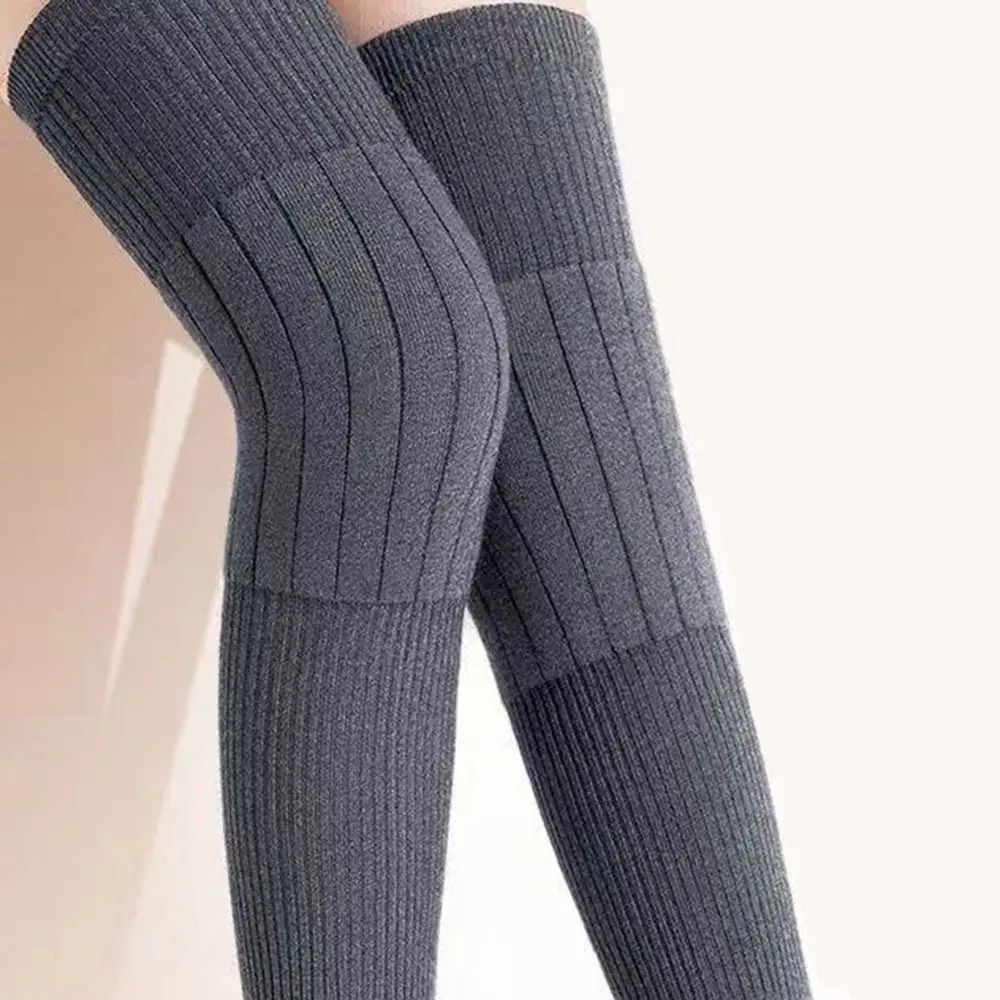 New Plus Velvet Winter Knee Pads Thickened Universal Warm Knee Sleeve Elastic Windproof Coldproof Knee Support Unisex