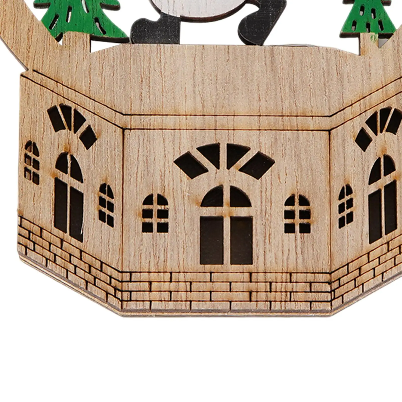 Wooden Christmas Ornaments Seasonal Decoration With LED Light Holiday Table Centerpiece For Home Decorators Festival Planners