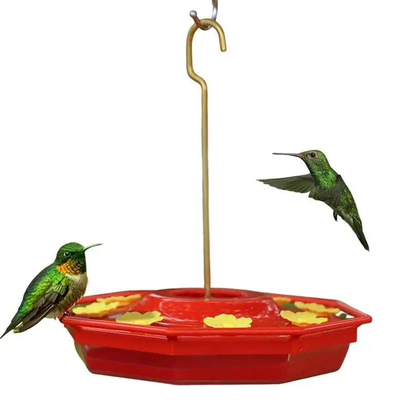 

Red Hummingbird Feeder Hanging Leak Proof Outdoor Humming Bird Feeder Bird Supplies Easy To Clean For Patios Gardens Yards