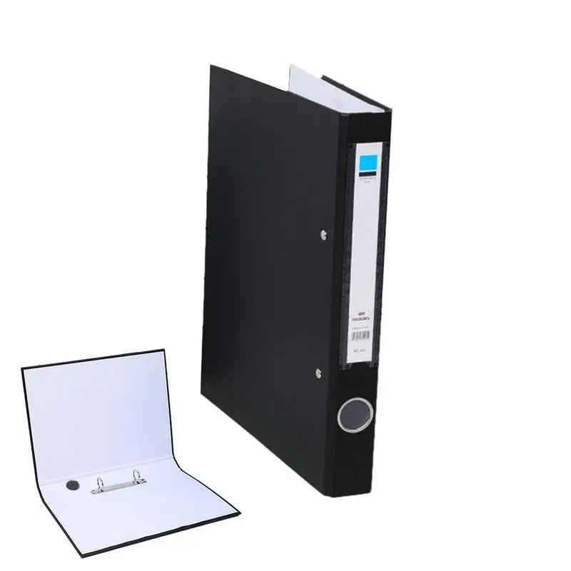 

Ring Binder Folder Portable A4 Wide Binder 2 Ring Binder Folder Flexible Hard Cardboard Folders Multifunctional Home Office