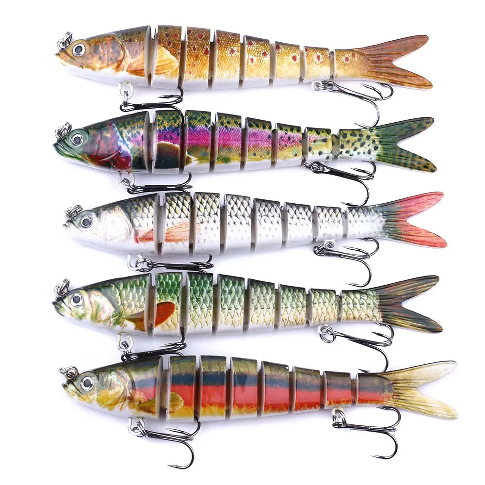 Pike Lure 5Pcs Fishing Lures For Bass Trout 1.4~3.9" Multi Jointed Swimbaits Slow Sinking Fishing Lures Pike And Perch