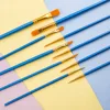 10pcs/sest Professional Artist Nylon Paint Brush Set Watercolor Painting Brushes New Colors 5