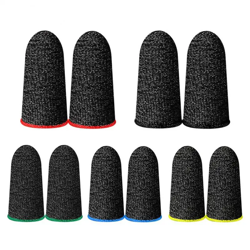 

1Pair Finger Cover Breathable Game Controller Fingertips Sleeve For PUBG Touch Screen Sweatproof Anti-slip Fingertip Thumb Glove