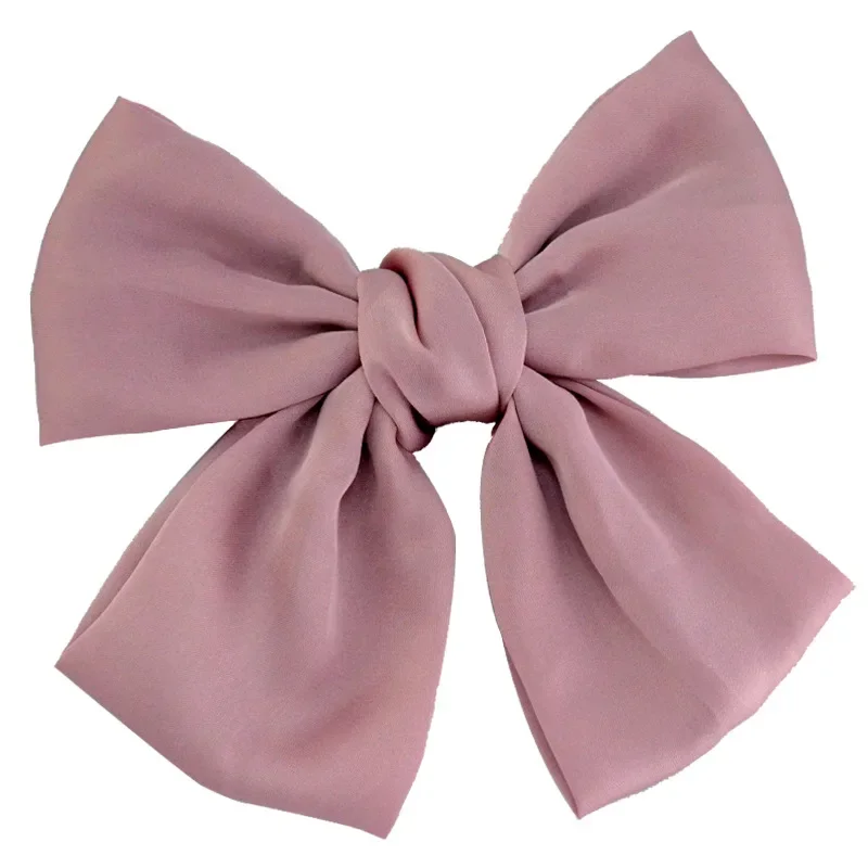 Elegant Satin Butterfly Hair Bow Clip - Trendy Bowknot Accessory