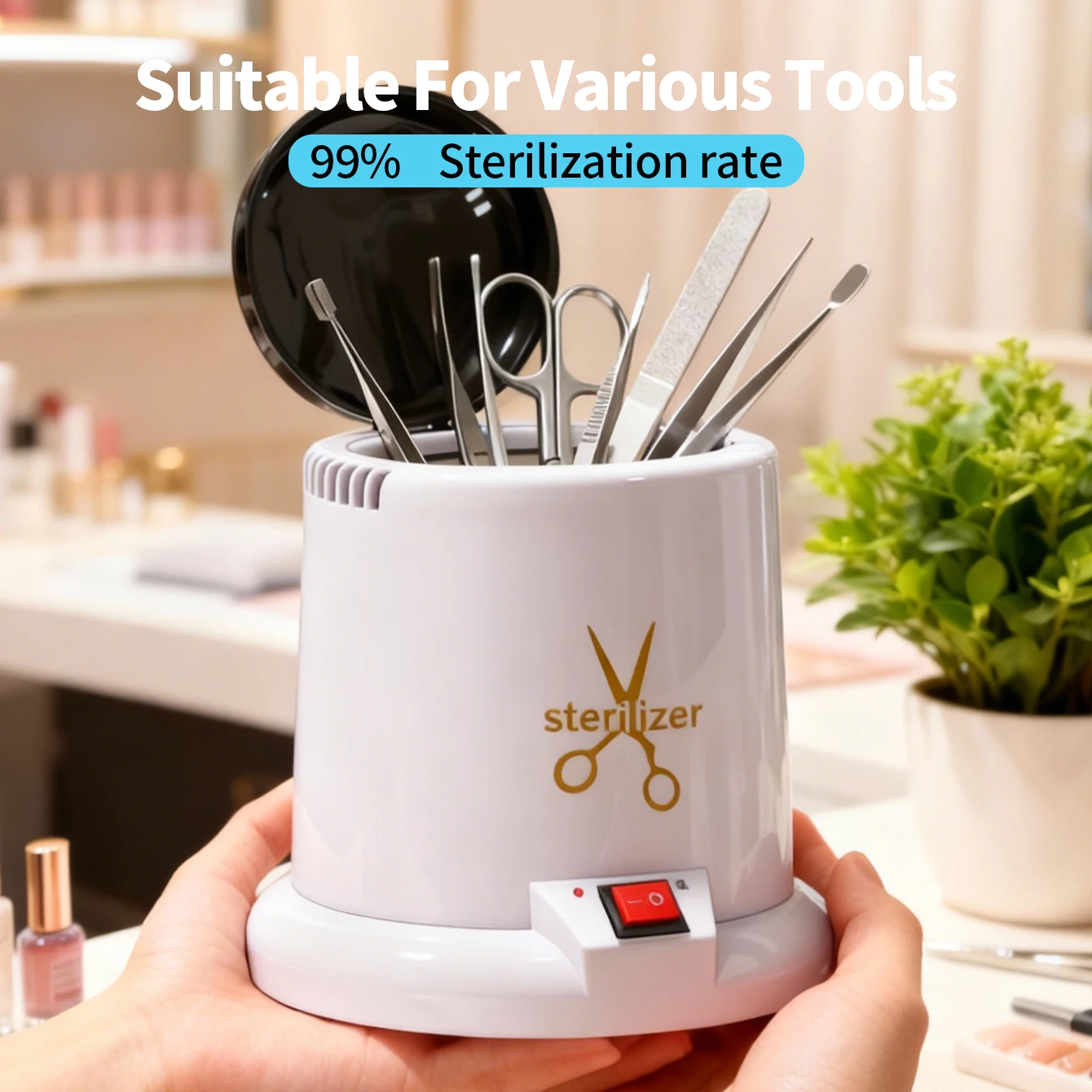 Sterilizzatore per Strumenti per Unghie per Estetiste, Macchina per la Sterilizzazione di Strumenti in Metallo per Nail Art, Sterilizzatori ad Autoclave ad Alta Temperatura - immagine 4