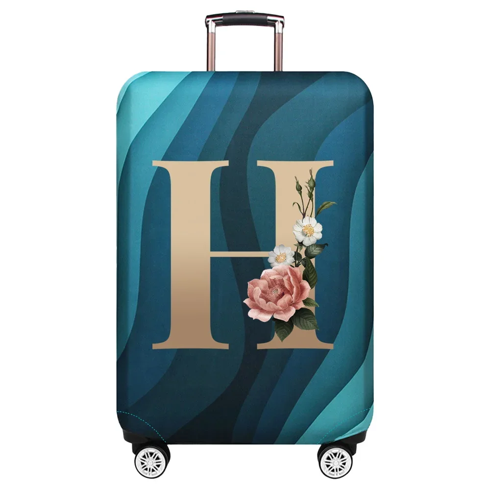 Gold Letter Print Luggage Protective Dust Cover & Travel Accessory