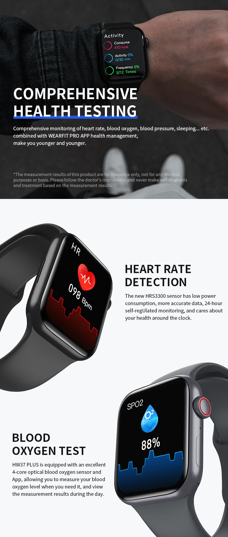 2022 HW37 Plus Smart Watch NFC Men Women IWO 44mm Smartwatch Series 7 Bluetooth Call DIY Face Fitness Tracker Clock PK X8 Max