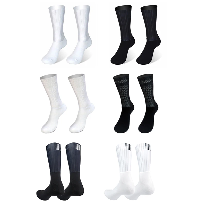 

Bike New Summer Team Aero Cycling Socks Silica Gel Non-slip Breathable Pro Racing Sports Socks Men Women Calcetines Ciclismo
