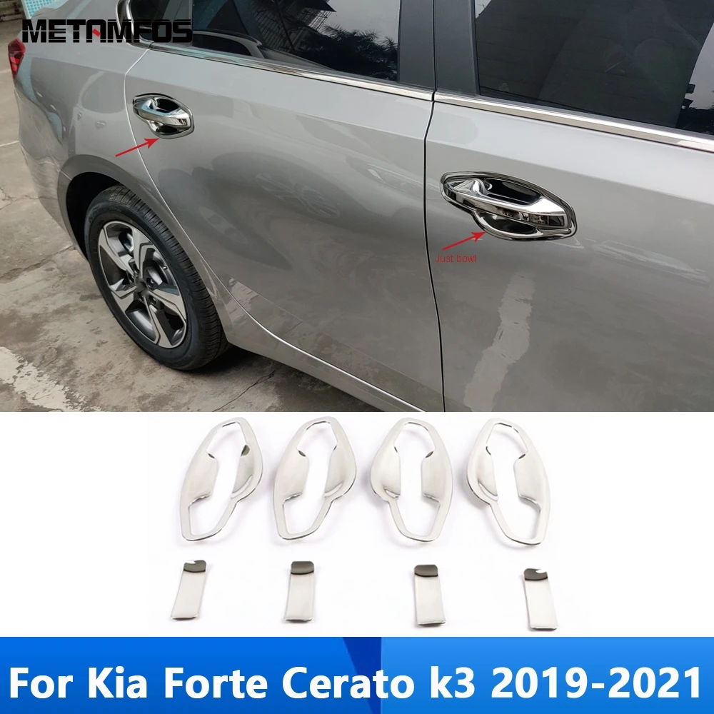 For Kia Forte Cerato K3 2019 2020 2021 Stainless Door Handle Bowl Cover