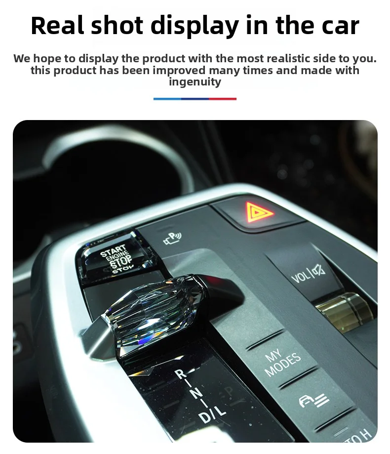 Crystal Gear Shift Paddles For BMW i5/i7/X3/iX3 X1 iX1 X2 iX2 Engine Start Stop