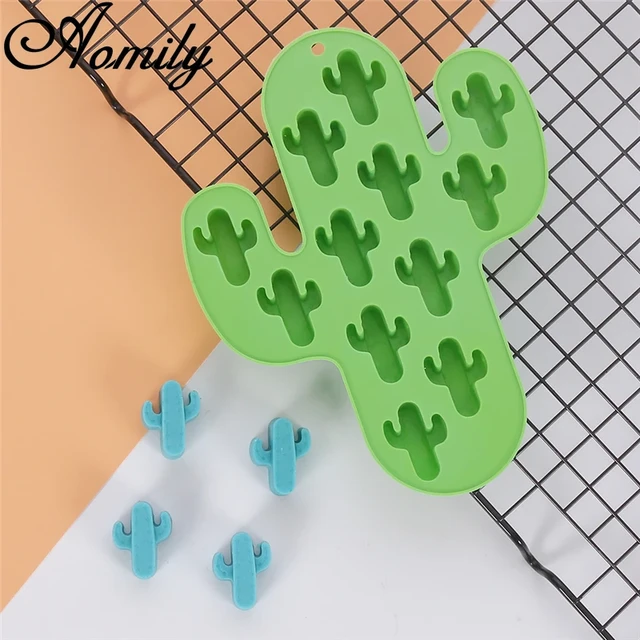 1pc Silicone Pineapple, Cactus, Coconut Tree, Flamingo Shaped Ice Cube Mold