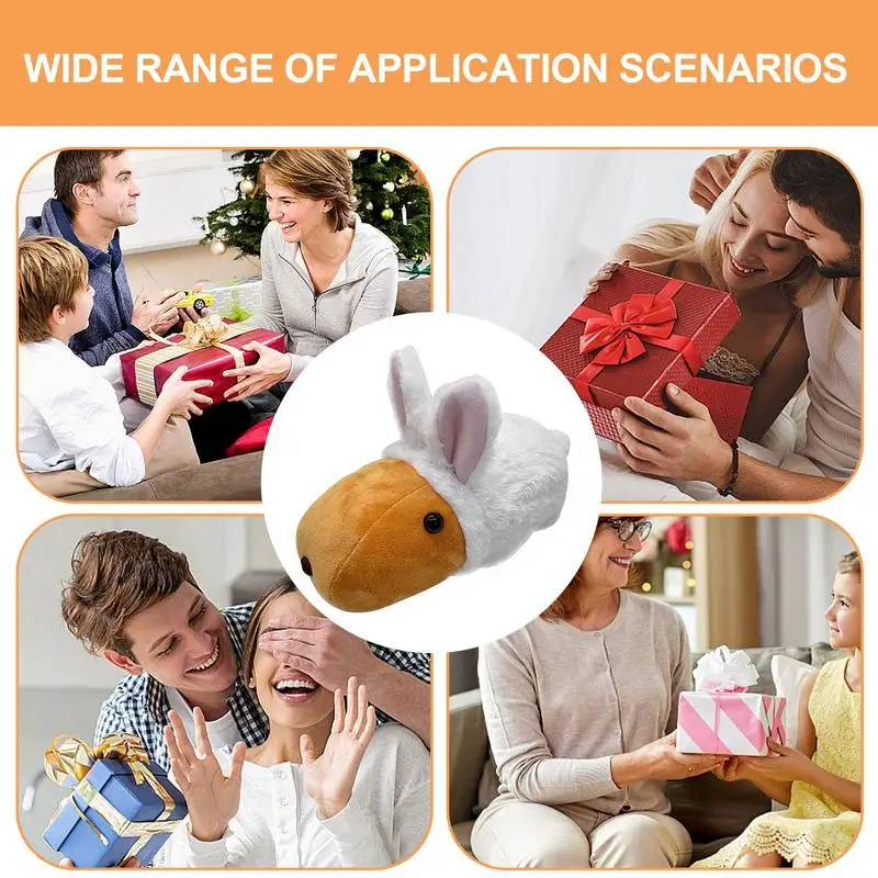 

Soft Capybara Rabbit Comfortable Stuffed Animal Capybara Toy 25cm Adorable Charm Rabbit Comfortable Plush For Bedroom sofa