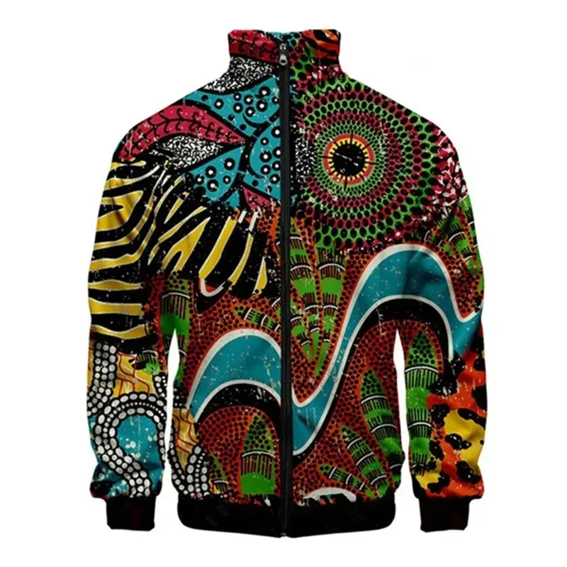 thumbnail image 1 of Chaqueta con cremallera de piel de serpiente y tigre con estampado 3D para hombre, abrigo de manga larga con estampado de animales geniales, chaquetas holgadas con personalidad, ropa de calle, 1 of 5