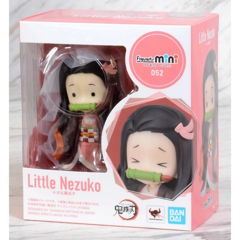 Bandai Original Kamado Nezuko Action Figuarts Mini Demon Slayer Anime Figure Toys For Kids Gift Ornamenti Modello Da Collezione