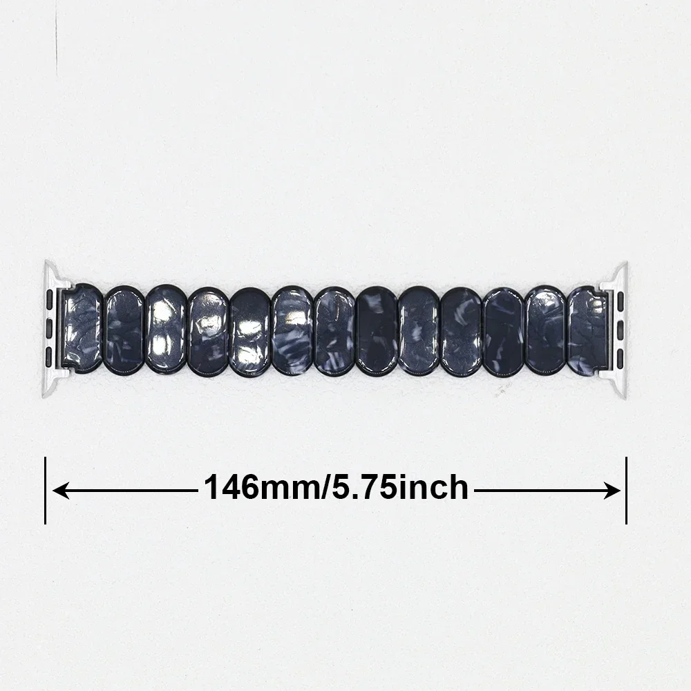 รูปสินค้า สายรัดข้อมือ Apple Watch ยืดหยุ่น เรซิ่น สำหรับ 45/44/42/40/38 มม.