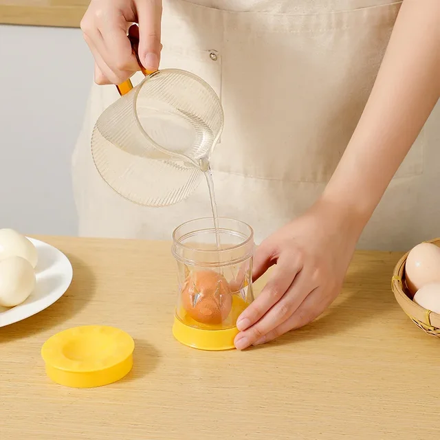 Hand Egg Sheller Cranked Automatic Household Peeling Machine Opener Tool Fully Automatic Small Kitchen Gadgets for Boiled Eggs 3