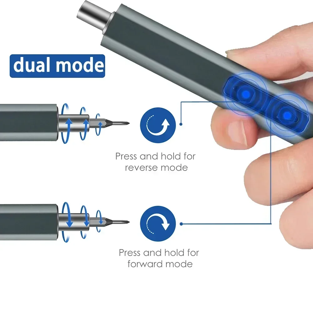 Manual screwdriver USB Charging Portable Mini Electric Screwdriver Cordless Drill Magnetic Screw Repair Kit Magnetic screwdriver 3