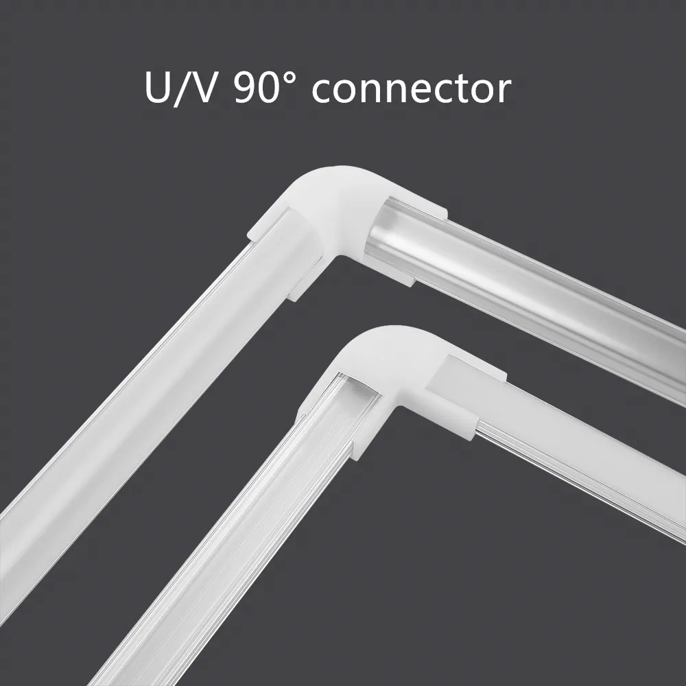 LED Aluminum Channel 2-30 sets / pack 0.5m perfil aluminio led Corner Profile Holder for LED Strip Light Bar Cabinet Lamp Kitchen led light led cabinet light led light bar