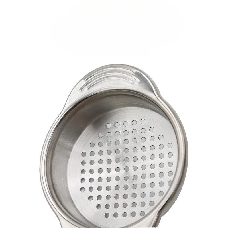Stainless Steel Spaetzle Maker Lid with Scraper Traditional German Egg Noodle Maker Pan Pot Spaghetti Strainer pasta making tools