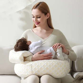 Versatile Baby Pillow for Breastfeeding Pregnancy Comfortable Nursing Anti-Spitting Up and Infant Holding