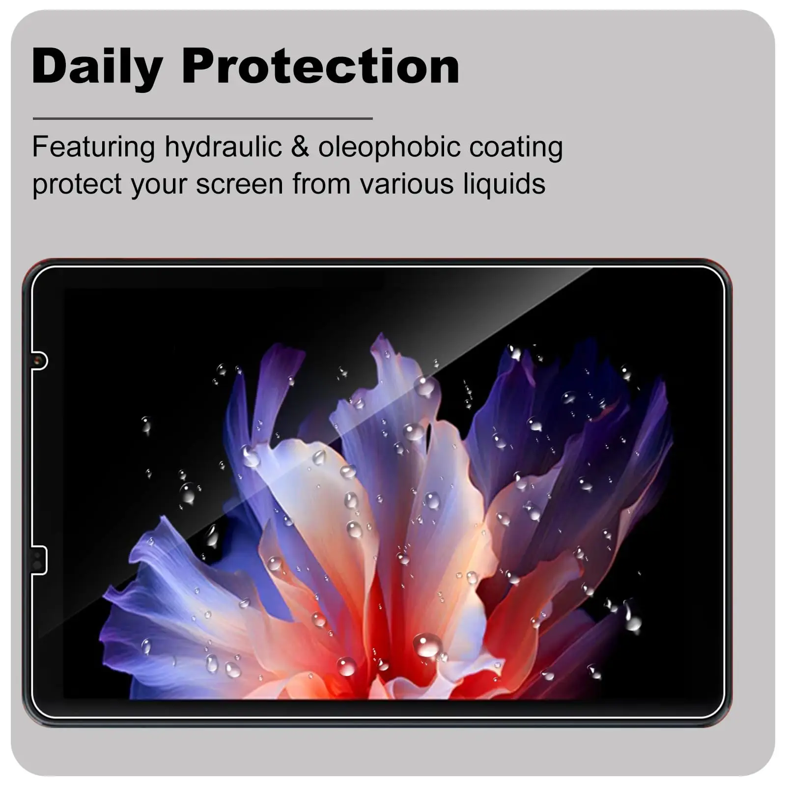 Premium 8.0 HD Tempered Glass Screen Protector - 9H Hardness, Anti-Scratch, Anti-Fingerprint
