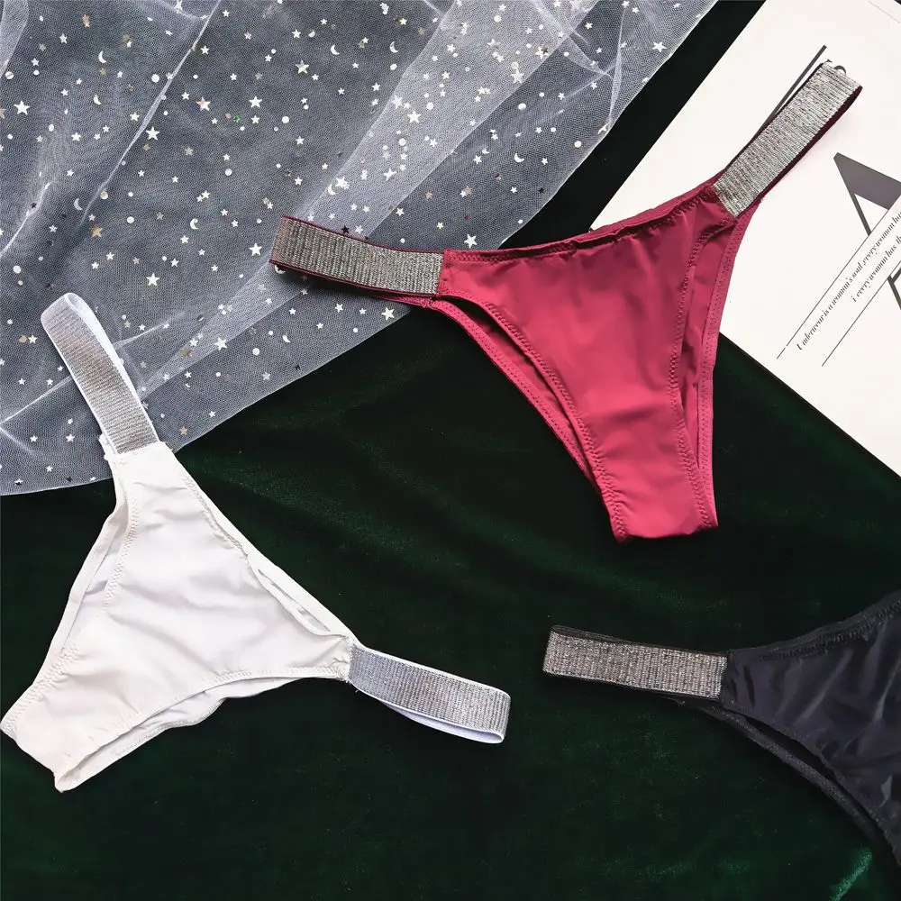 

Female Panties Comfortable Seamless Low Waist Half-Pack Hip Cotton Crotch for Women Thongs Underwear Briefs