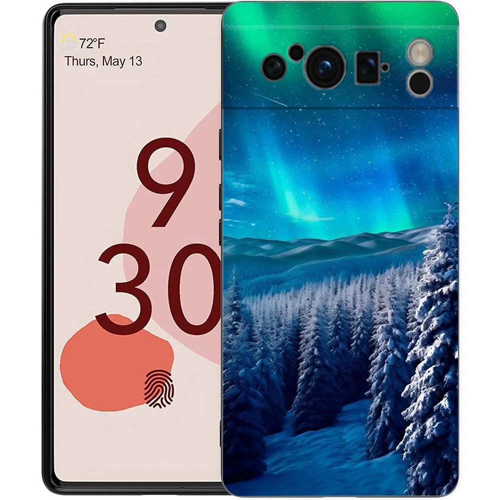 Stunning Northern Lights Soft Shockproof Black Phone Case - TPU Shell