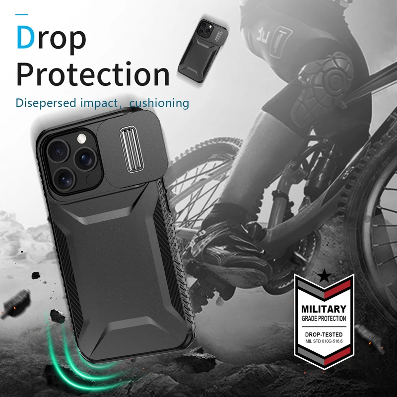 Military Grade Shockproof Protective Slide Camera Armor Phone Case