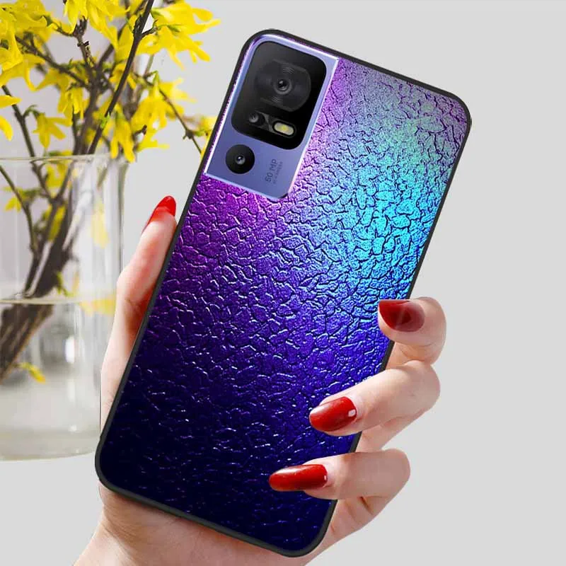 Sleek Black TPU Silicone Phone Case - Elegant and Durable Protection with Soft Bumpers