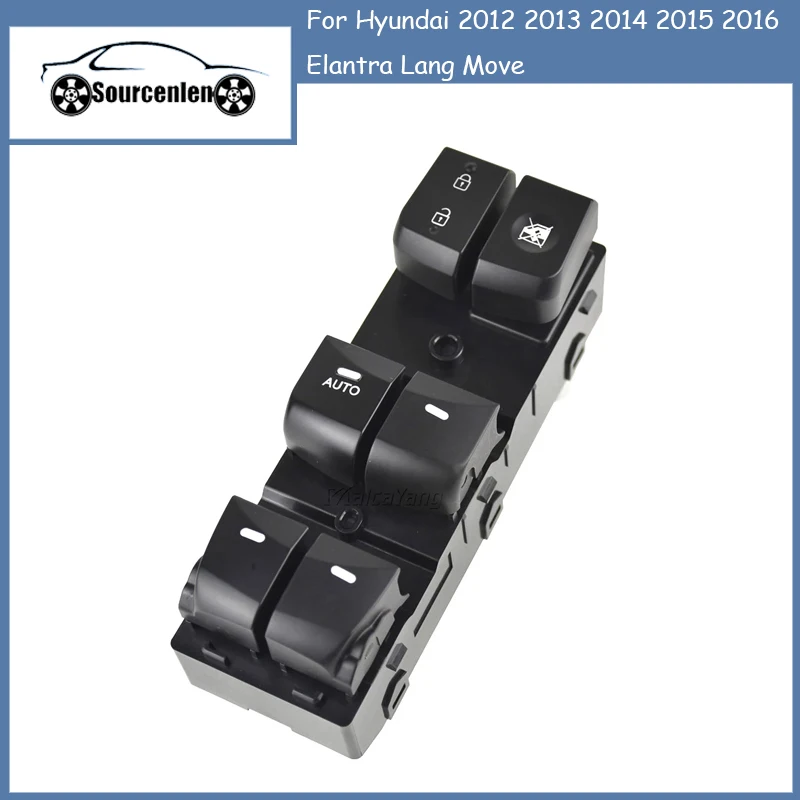 

Переключатель электростеклоподъемника 93570-4V000 93570-4V010 для Hyundai 2012 2013 2014 2015 2016 Elantra Lang Move