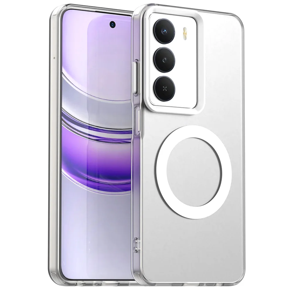 Frosted Clear Slim Protective Magnetic Phone Case
