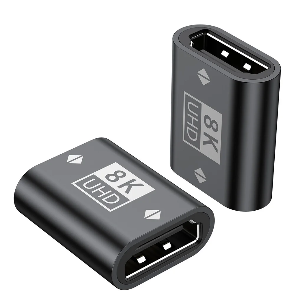 UGOjP HDMI 2.1 어댑터 8K HDMI 암-암 연장 어댑터 HDTV 연장 케이블 코드 어댑터 모니터 디스플레이 노트북용