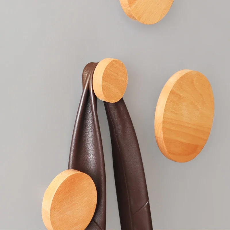 Wall Decoration Coat Rack Free Punch Coat Hook Round Hook Clothes Storage Rack Home Living Room Porch Decoration Hanger 3