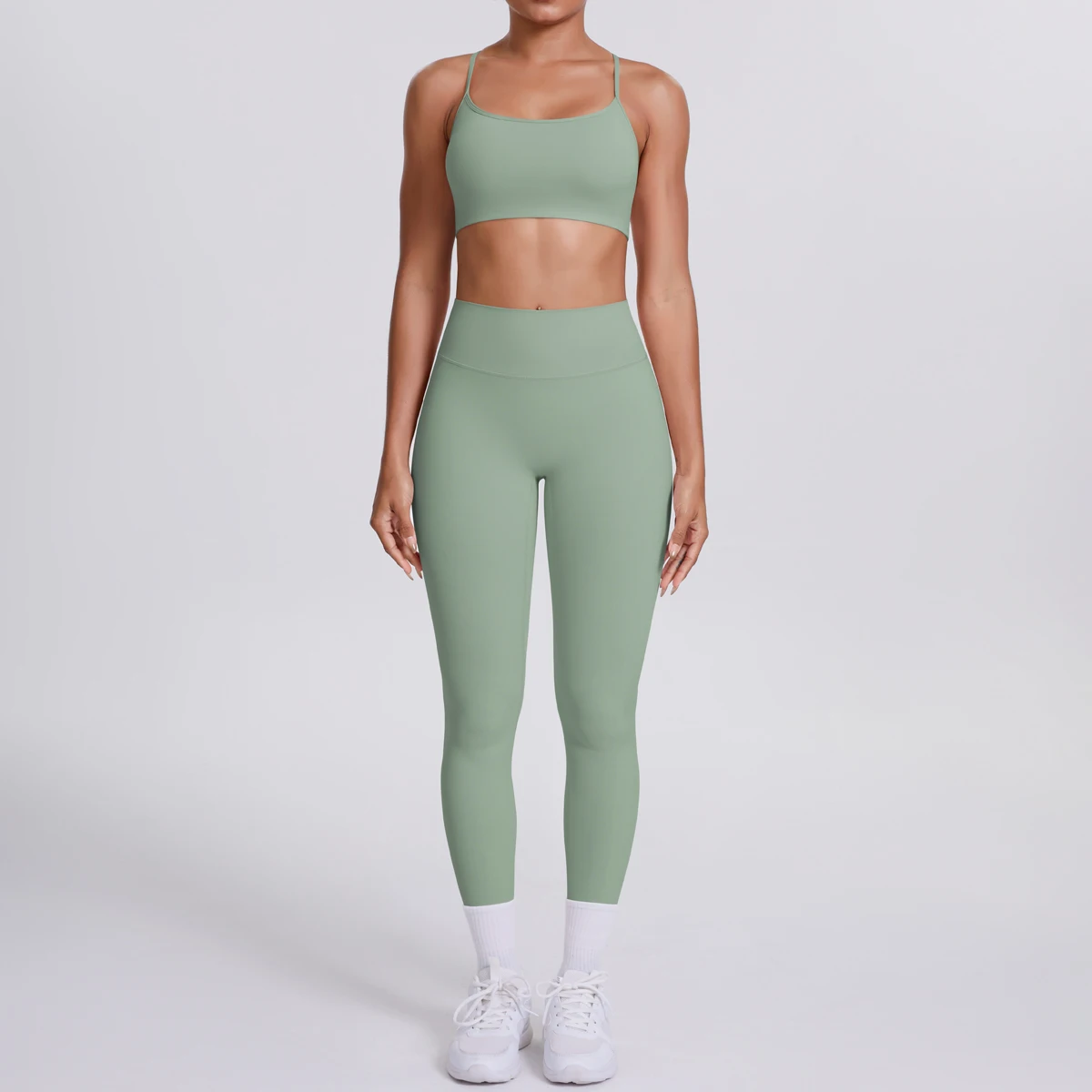 Women's Yoga Suit – Seamless Sports Bra & High Waist Leggings | Breathable Quick Dry Activewear