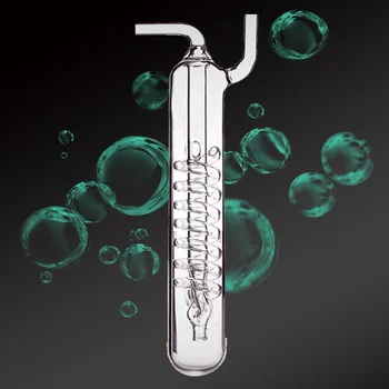 Aquarium Spiral Bubble Recorder Diffuser Glass CO2 Bubble Counter ADA Style Atomizer Water System Fish Tank Plant Pet Products 1